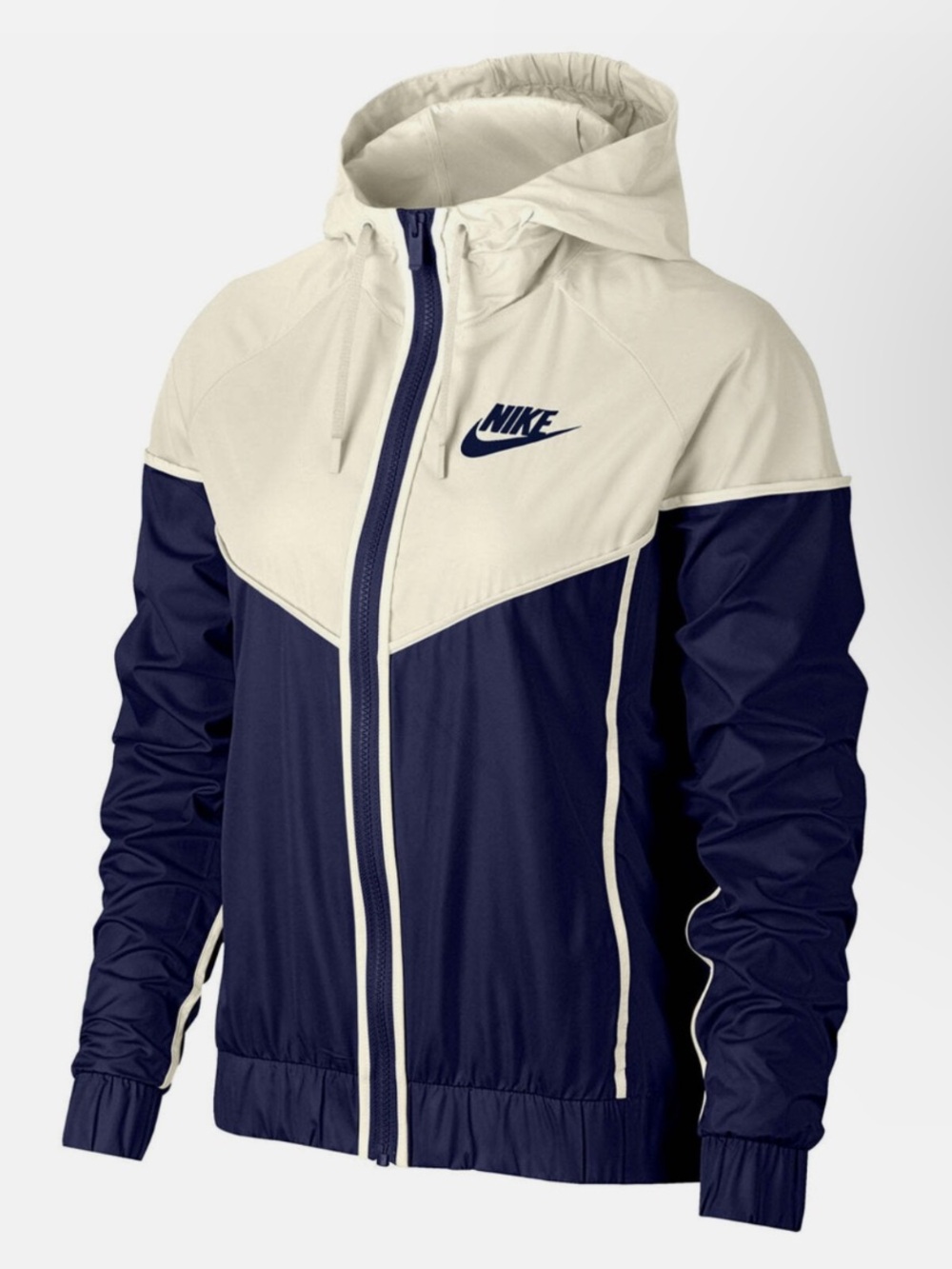 Nike Women's Hooded Navy Blue Windrunner
